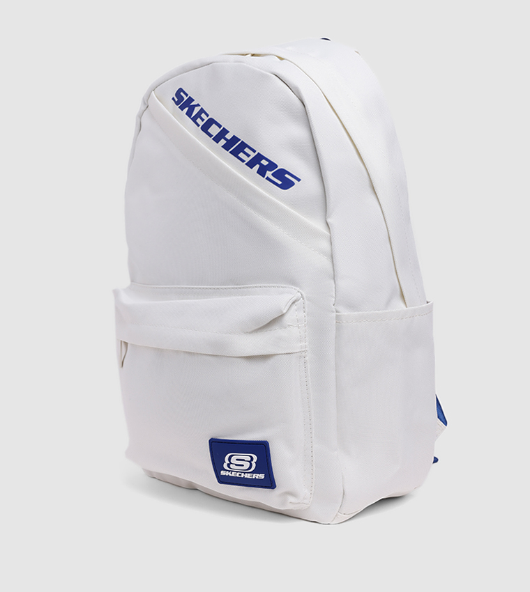 Logo Printed Zippered Backpack