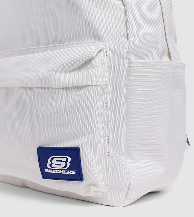 Logo Printed Zippered Backpack