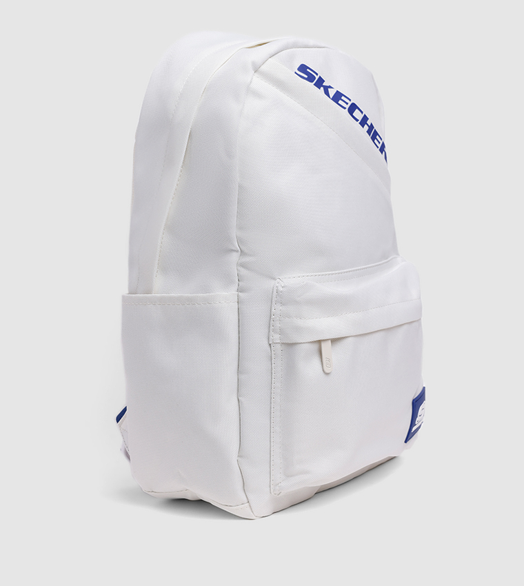 Logo Printed Zippered Backpack