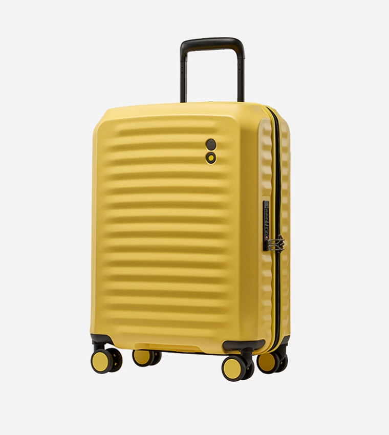 OXYGEN Hardcase 4 Double Wheel Expandable Trolley, 55cm