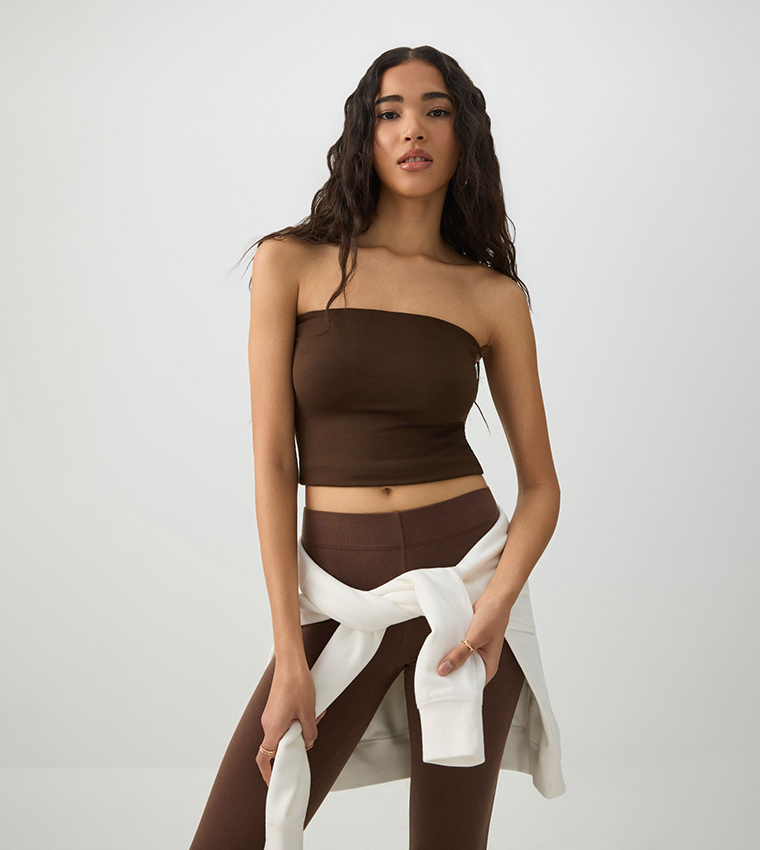 اردين  توبات قصيرة - بني  Cropped Tops