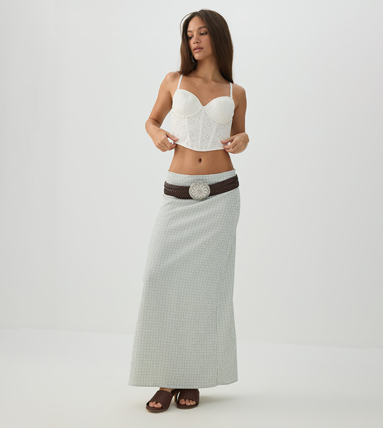 Eyelet Ultra Cropped Top