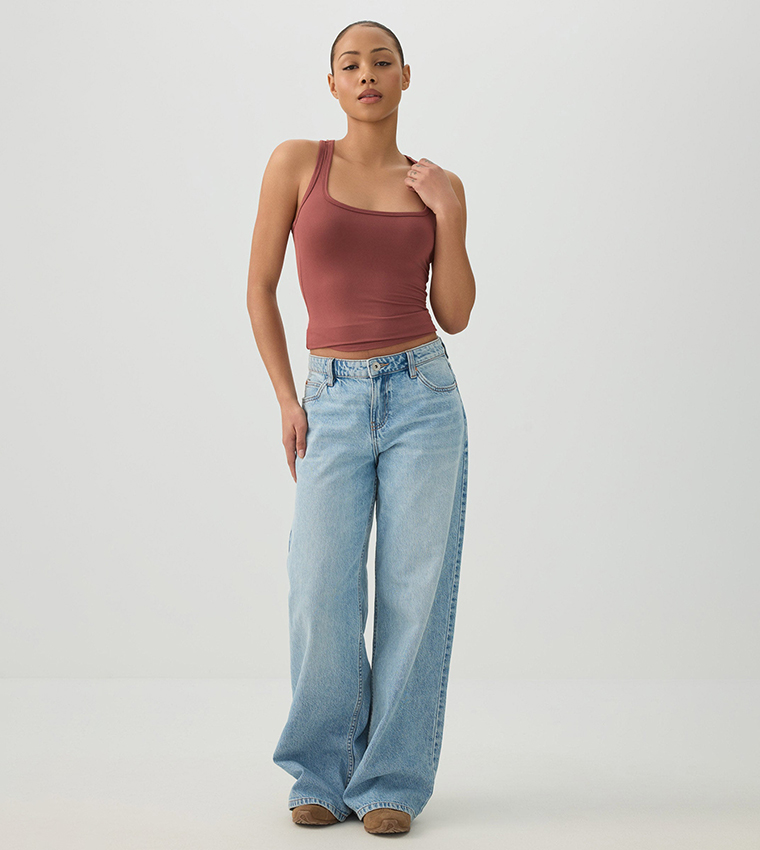 Solid Racerback Sleeveless Top
