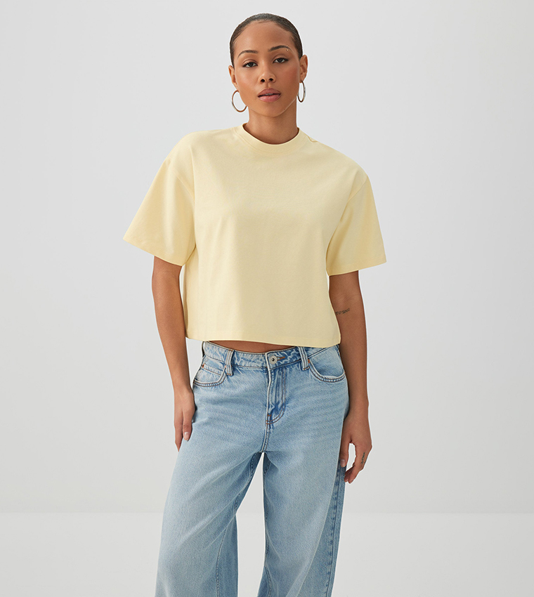 اردين  تيشيرتات  كم قصير  - أصفر Short Sleeve T-Shirts