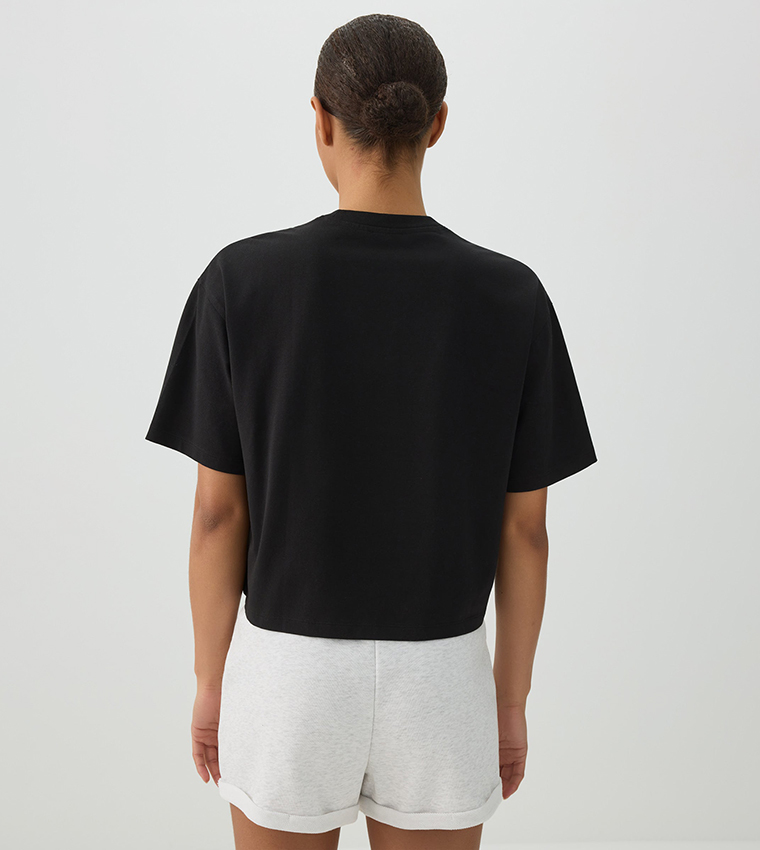 Ardene  Short Sleeve T-Shirts - BLACK Short Sleeve T-Shirts