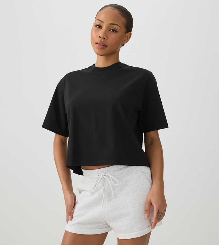 Ardene  Short Sleeve T-Shirts - BLACK Short Sleeve T-Shirts
