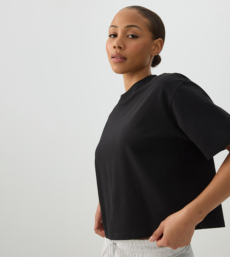 Ardene  Short Sleeve T-Shirts - BLACK Short Sleeve T-Shirts
