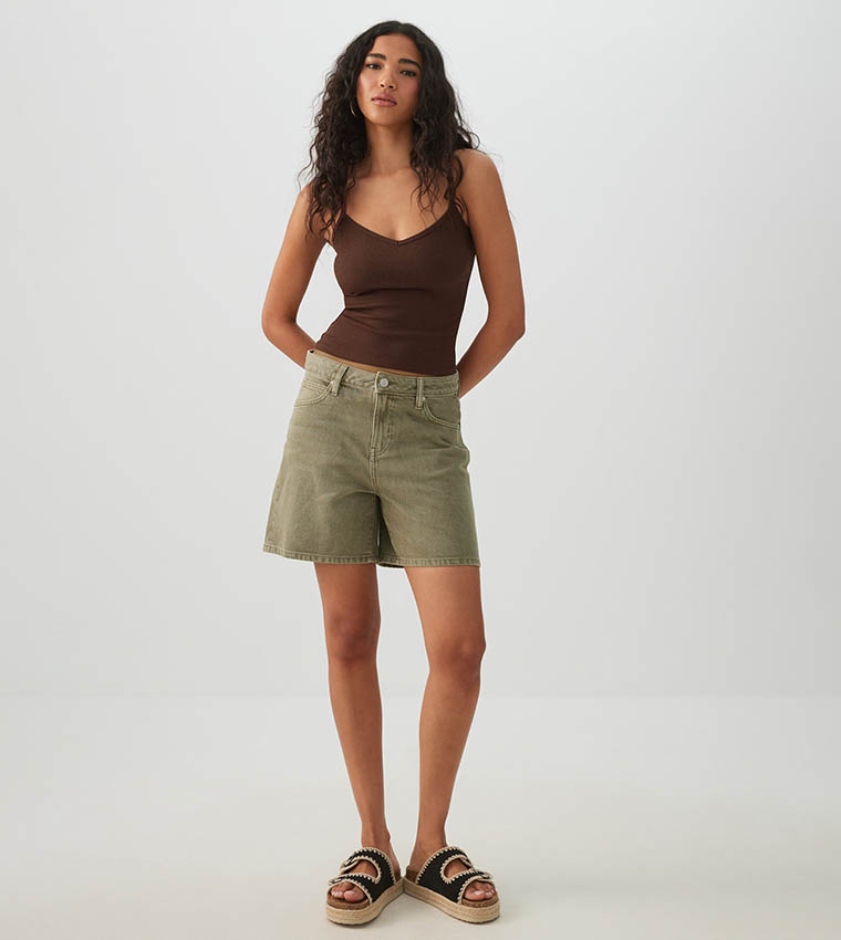 Ardene  Sleeveless Tops - Brown Sleeveless Tops