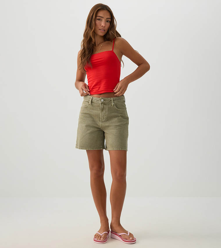 اردين  توبات بلا أكمام  - أحمر  Sleeveless Tops