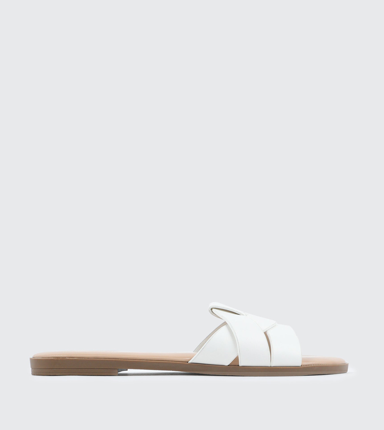 اردين  الصنادل المسطحة - أبيض Flat Sandals
