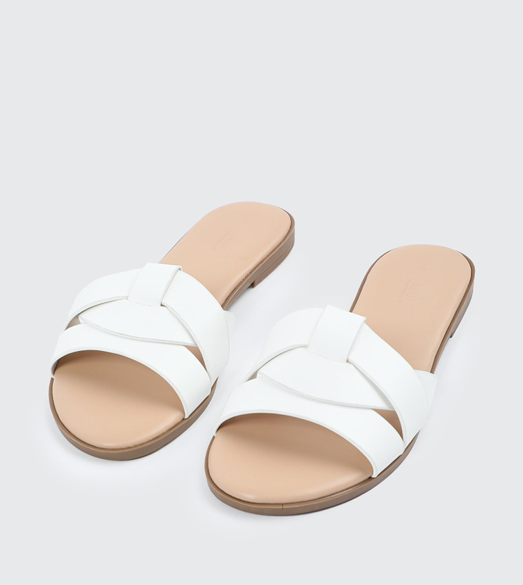 اردين  الصنادل المسطحة - أبيض Flat Sandals
