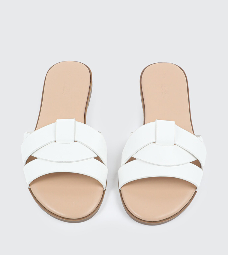 اردين  الصنادل المسطحة - أبيض Flat Sandals