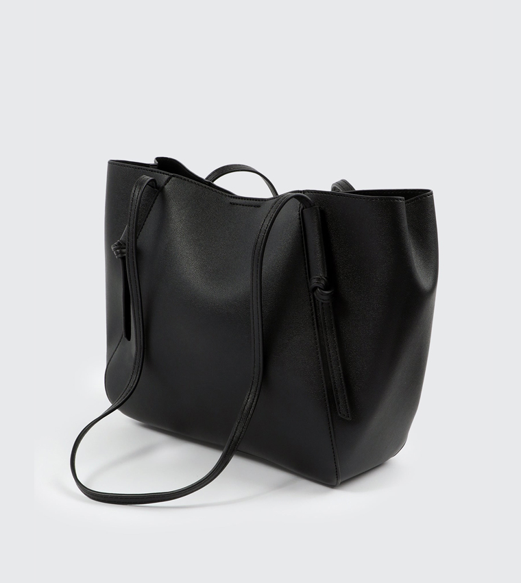 Faux Leather Shoulder Bag