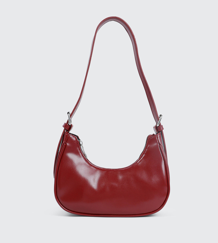 Faux Leather Shoulder Bag