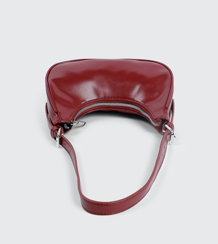 Faux Leather Shoulder Bag
