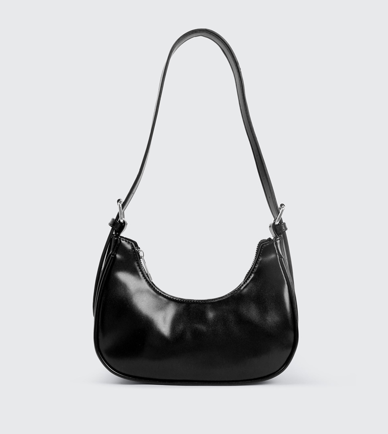 Faux Leather Shoulder Bag