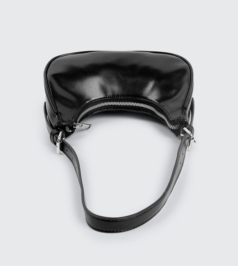 Faux Leather Shoulder Bag