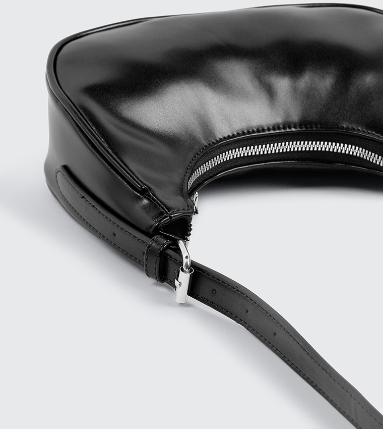 Faux Leather Shoulder Bag
