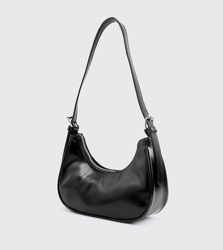 Faux Leather Shoulder Bag