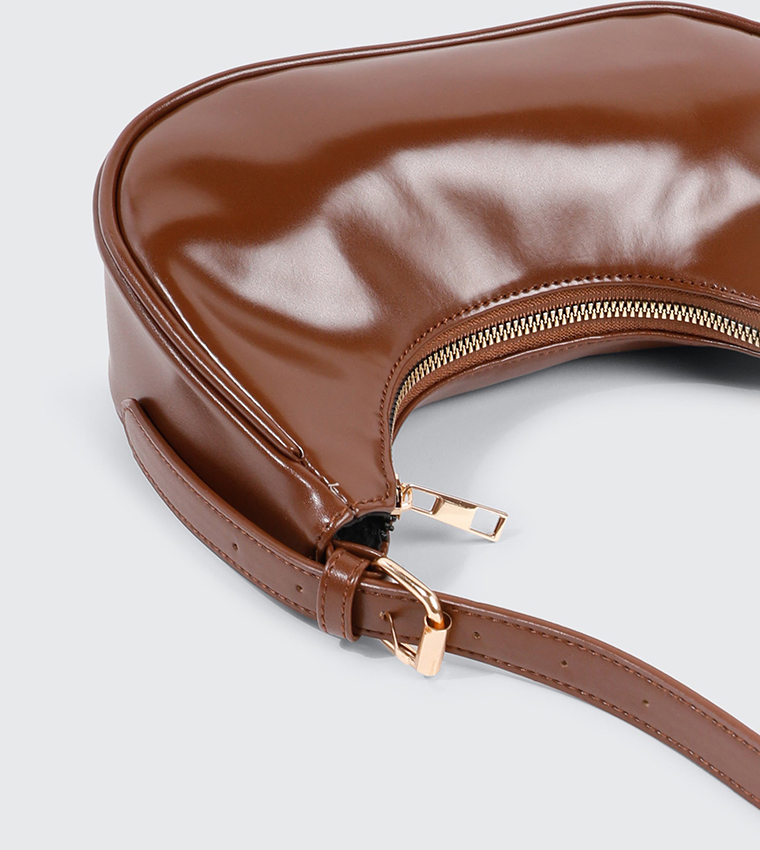 Faux Leather Shoulder Bag
