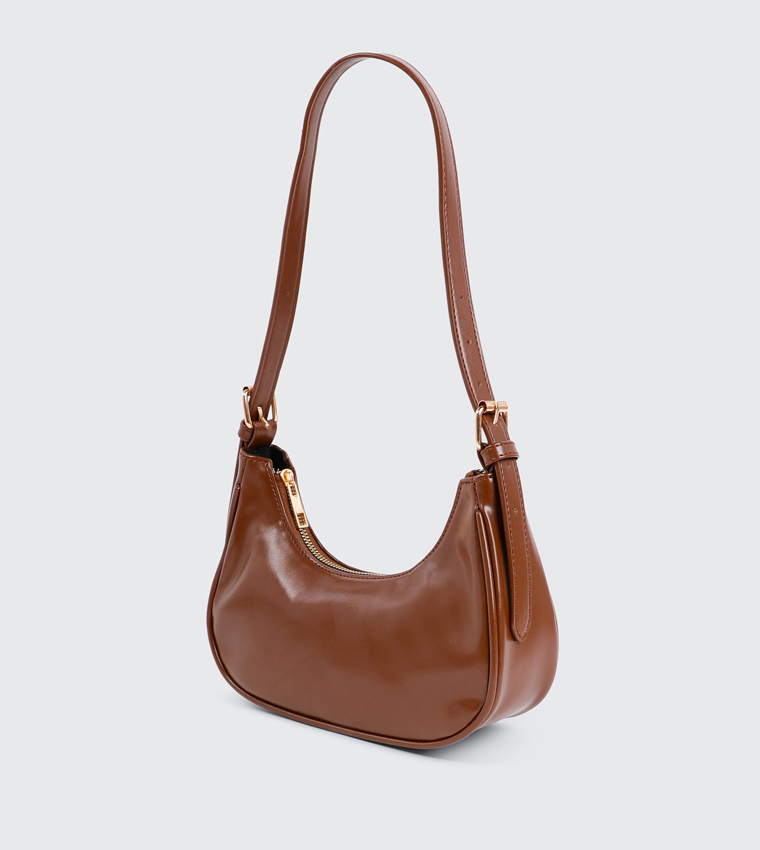 Faux Leather Shoulder Bag