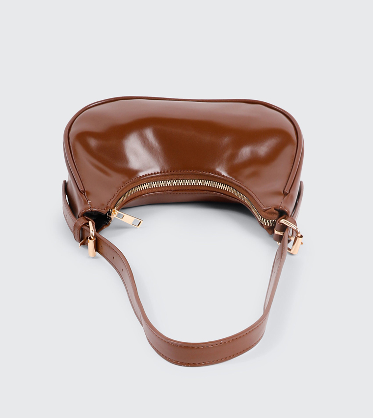 Faux Leather Shoulder Bag