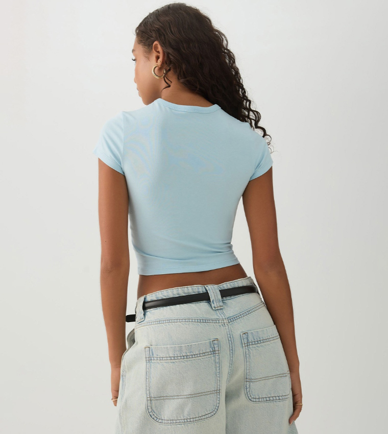 اردين  تيشيرتات  كم قصير  - أزرق فاتح Short Sleeve T-Shirts