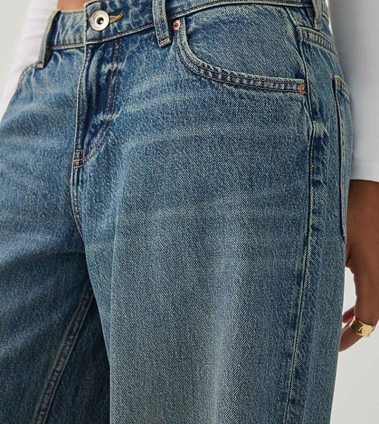 The Off-Duty Fit Low Rise Wide Leg Jeans