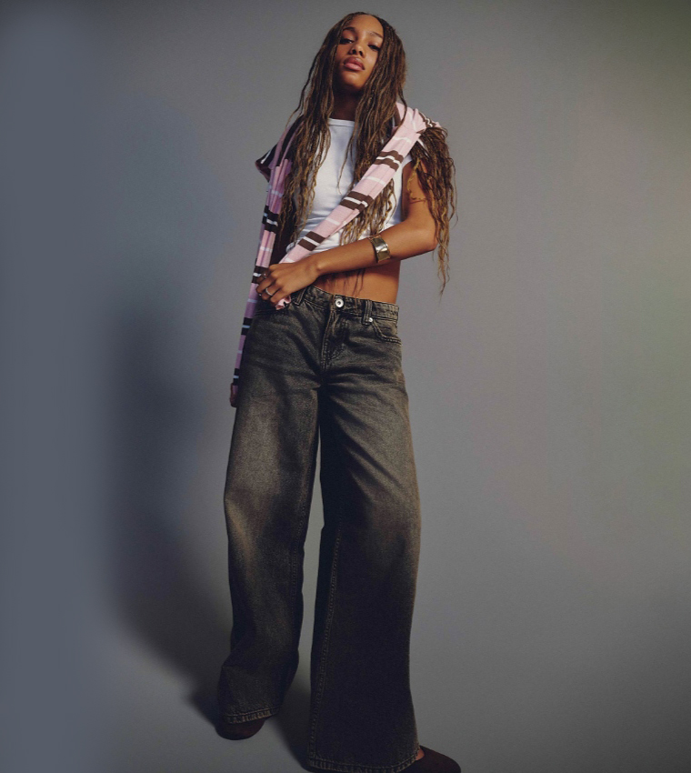 The Off-Duty Fit Low Rise Wide Leg Jeans