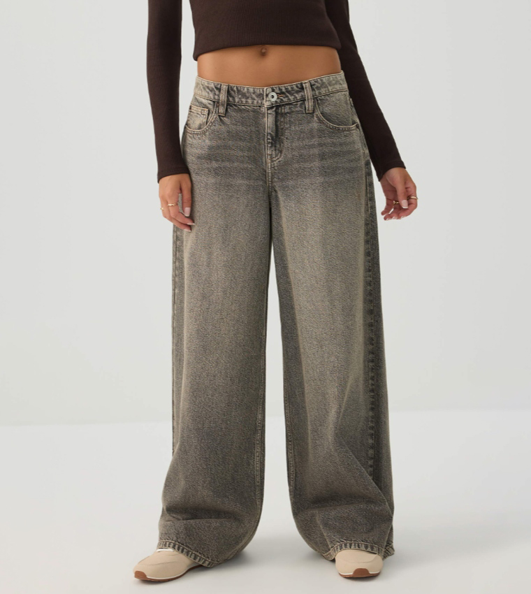 The Slacker Fit Low Rise Super Wide Leg Jeans