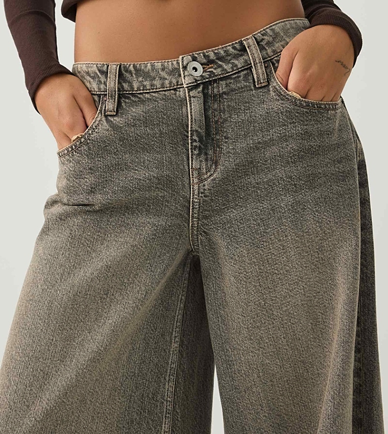 The Slacker Fit Low Rise Super Wide Leg Jeans