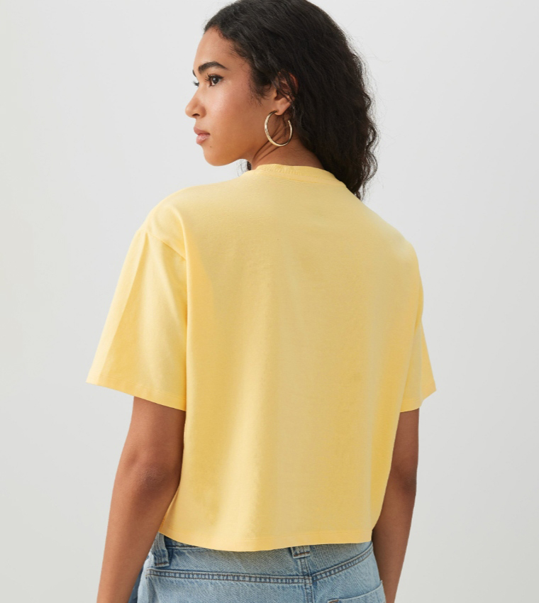 BASICORE™ Solid Crew Neck Boxy T-Shirt