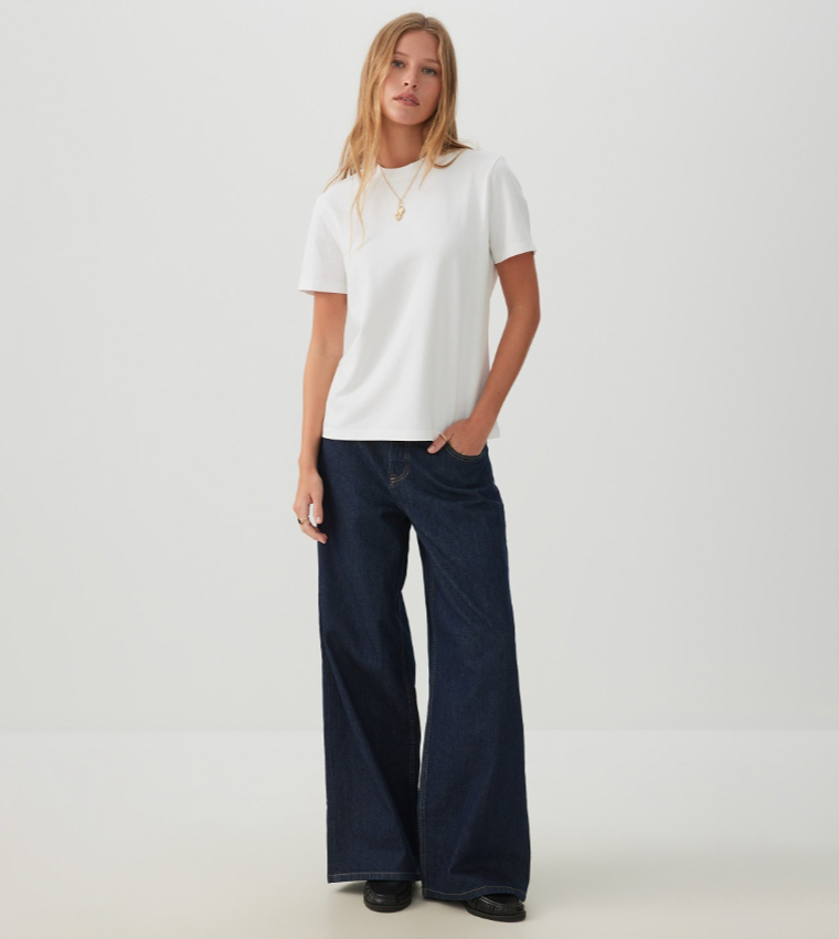 Ardene  Short Sleeve T-Shirts - White Short Sleeve T-Shirts