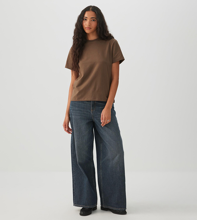 Ardene  Casual T-Shirts - Brown Casual T-Shirts