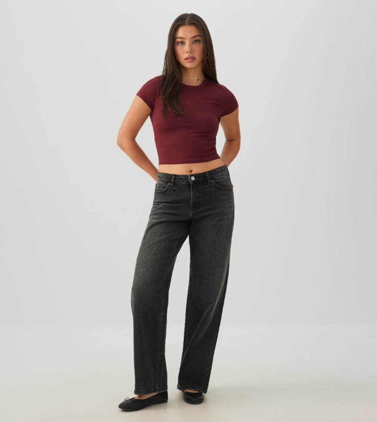 اردين  توبات قصيرة - بورغندي Cropped Tops