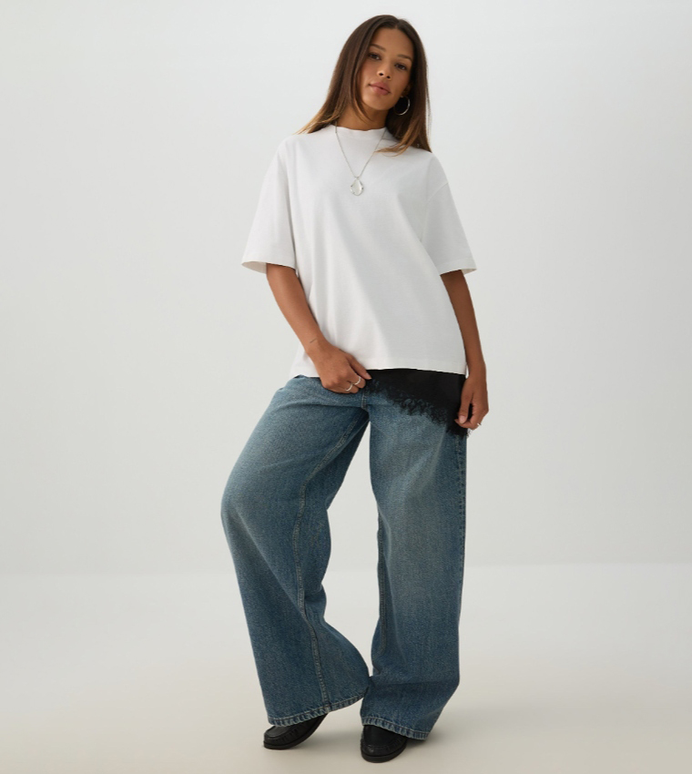 Ardene  Short Sleeve T-Shirts - White Short Sleeve T-Shirts