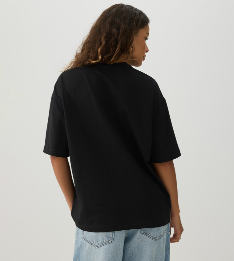 Ardene  Short Sleeve T-Shirts - BLACK Short Sleeve T-Shirts