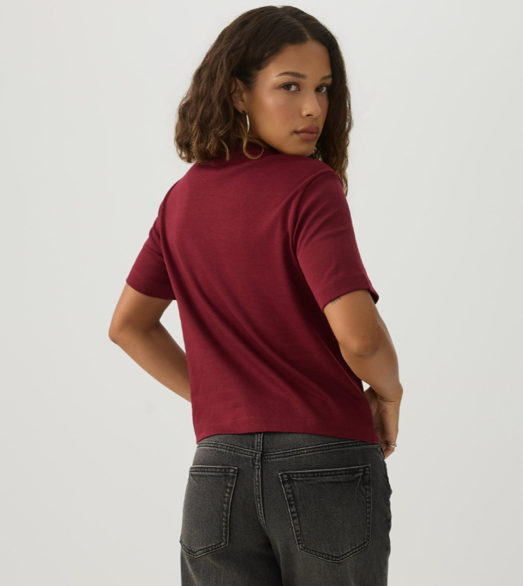 اردين  تيشيرتات  كم قصير  - بورغندي Short Sleeve T-Shirts