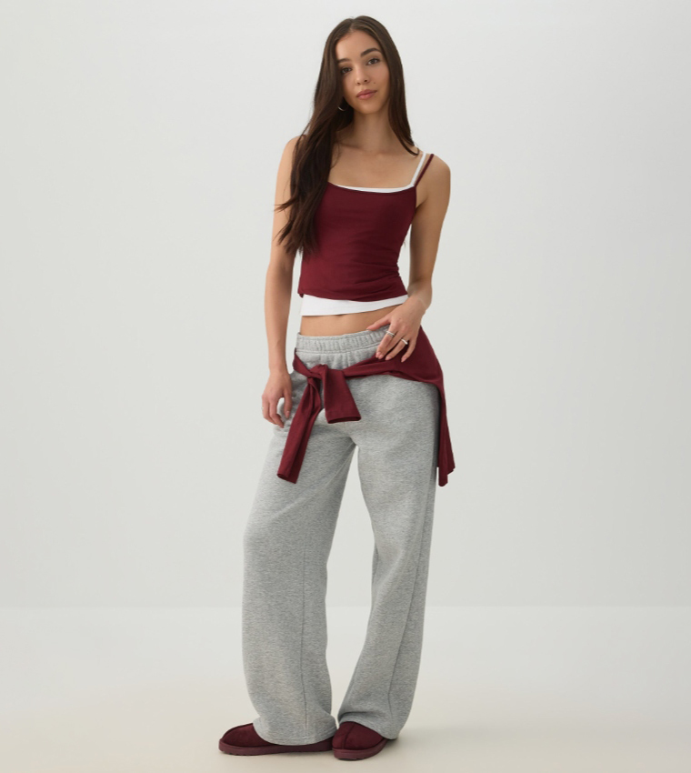 Ardene  Sleeveless Tops - Maroon Sleeveless Tops