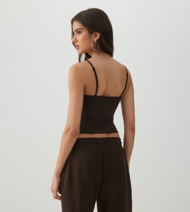 Smoothcore™ Square Neck Cropped Top