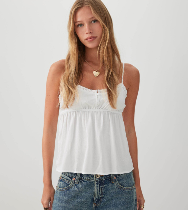 Ardene  Sleeveless Tops - White Sleeveless Tops