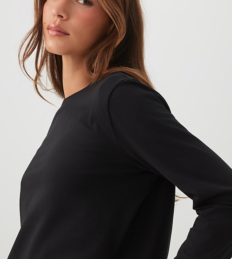 Ardene  Long Sleeve T-Shirts - BLACK Long Sleeve T-Shirts