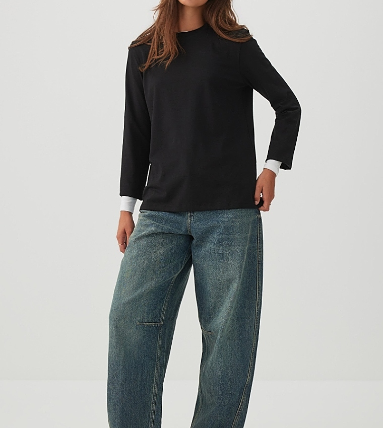 Ardene  Long Sleeve T-Shirts - BLACK Long Sleeve T-Shirts