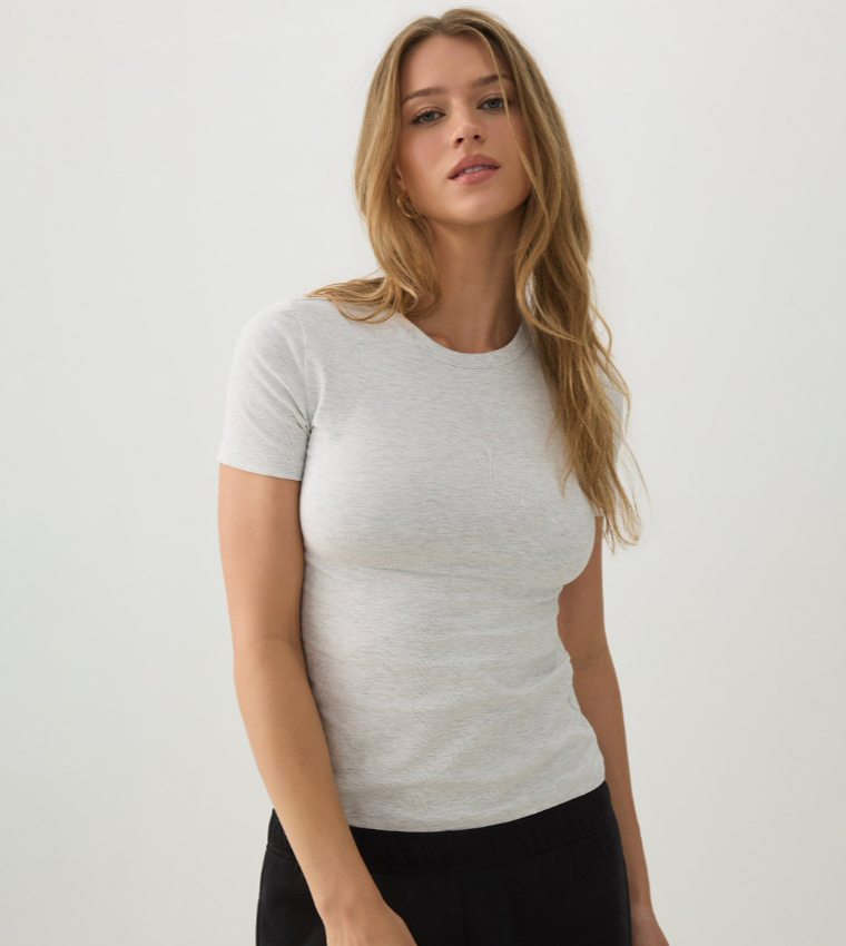 BASICORE™ Solid Crew Neck Slim Fit T-Shirt