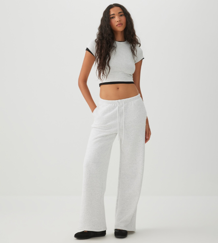 Ardene  Short Sleeve T-Shirts - Off White Short Sleeve T-Shirts