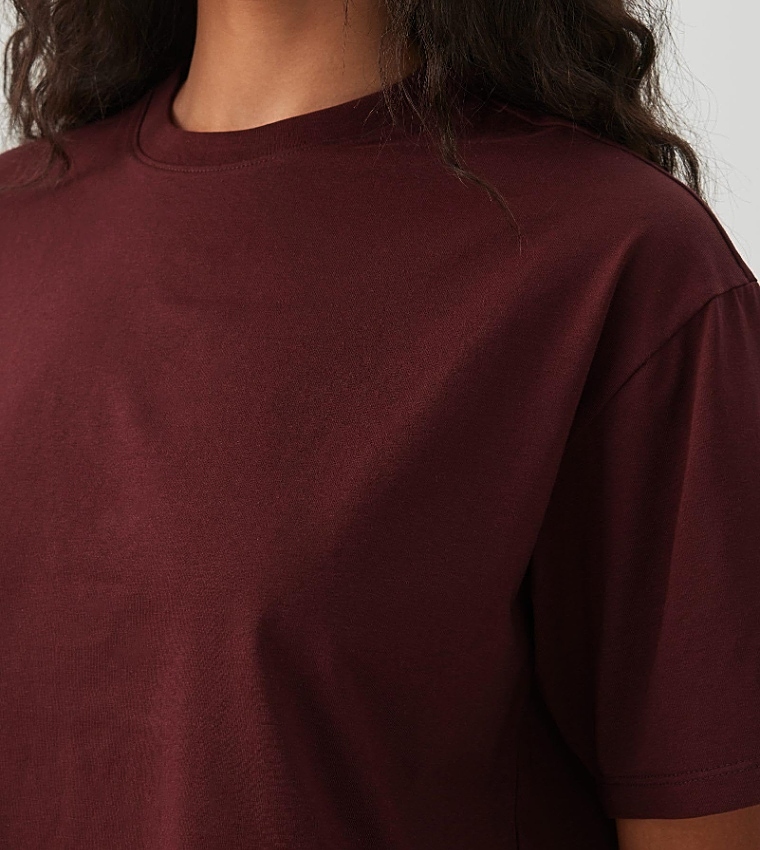 اردين  تيشيرتات  كم قصير  - بني محمر  Short Sleeve T-Shirts