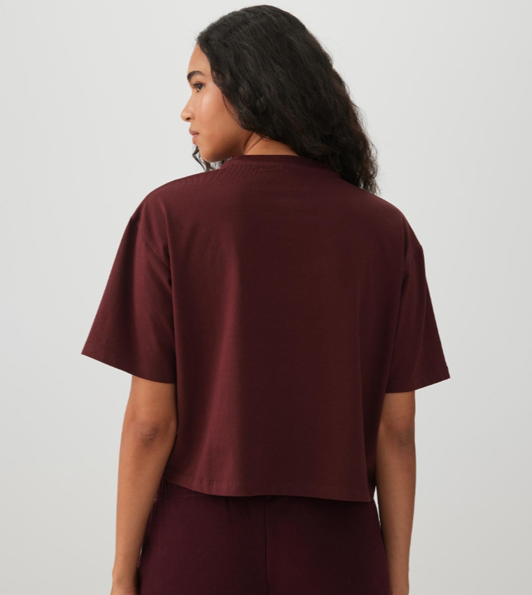 اردين  تيشيرتات  كم قصير  - بني محمر  Short Sleeve T-Shirts