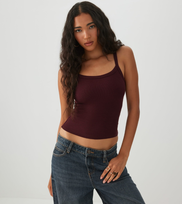 اردين  توبات بلا أكمام  - بني محمر  Sleeveless Tops