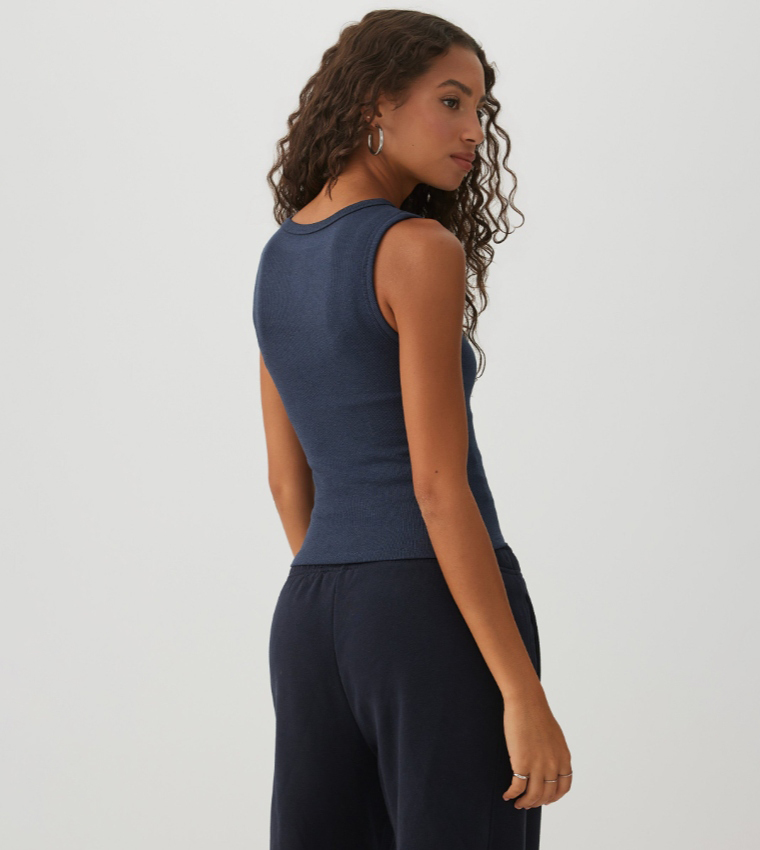 Ardene  Sleeveless Tops - Navy Sleeveless Tops