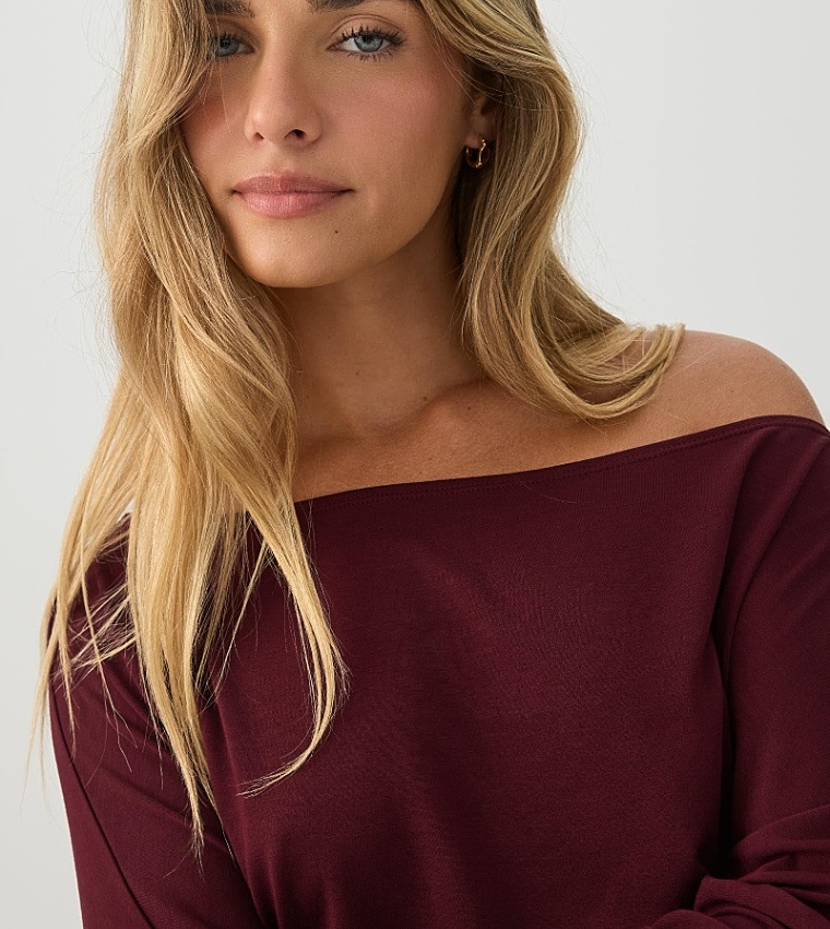 اردين  توبات قصيرة - بورغندي Cropped Tops